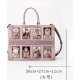 Sweet Rose Rococo Cat Portrait Small and Large Tote Bag(Limited Stock/5 Colours/Full Payment Without Shipping)